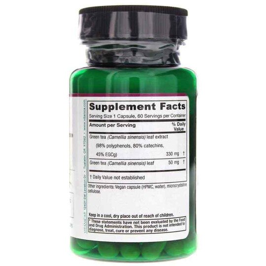 Green Tea, 60 Veg Capsules, VTA