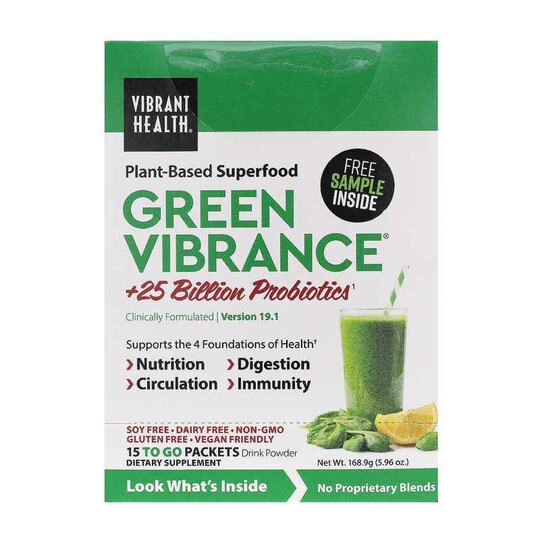Green Vibrance PlantBased Superfood Powder, Vibrant Health