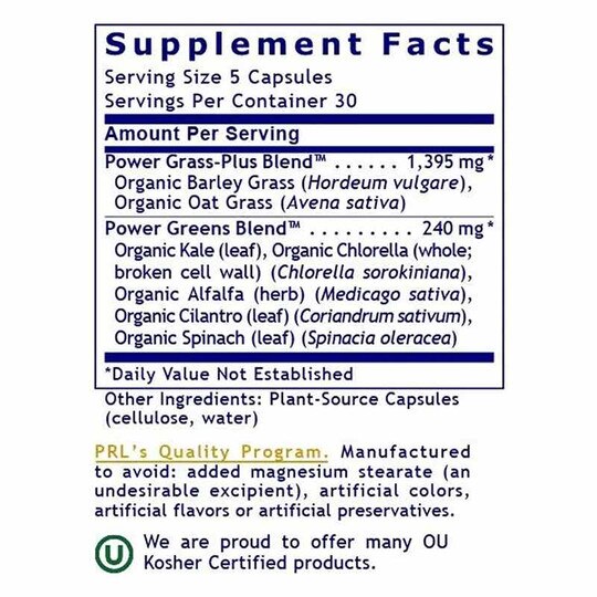 Greens Caps Greens Formula, 150 Veg Capsules, PRL