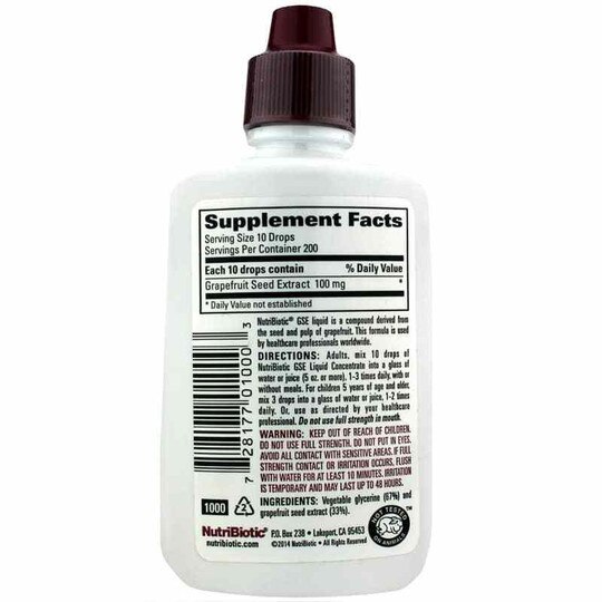 GSE Grapefruit Seed Extract Vegan, 2 Oz, NTB