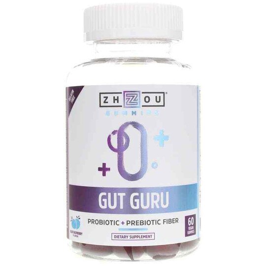 Gut Guru Gummies, 60 Vegan Gummies, ZHO