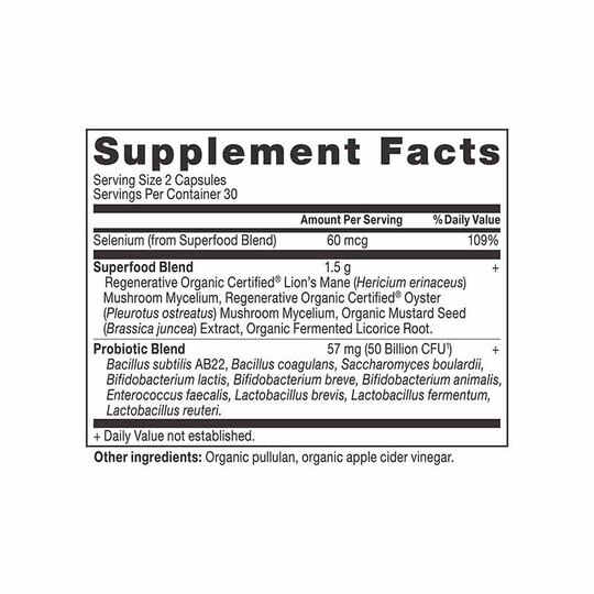 Gut Recovery Probiotics Shelf Stable, 60 Capsules, ANN