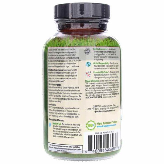 Gut-to-Brain Hunger Control, 60 Liquid Softgels, IRN