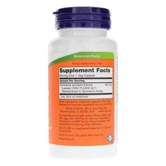 Gymnema Sylvestre 400 Mg, 90 Veg Capsules, NOW