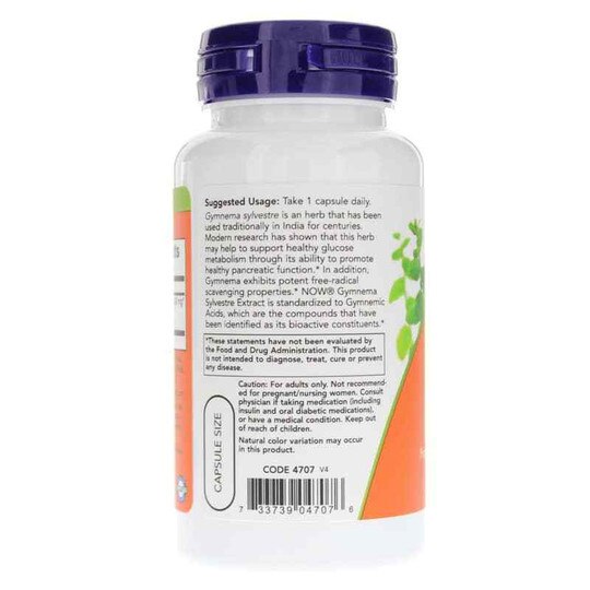 Gymnema Sylvestre 400 Mg, 90 Veg Capsules, NOW