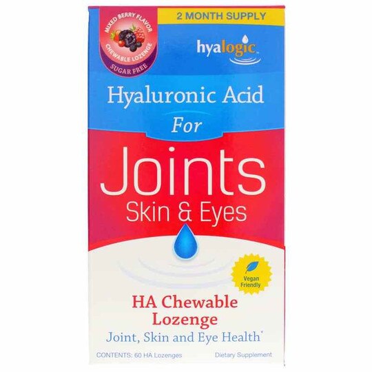 HA Chewable Lozenge for Joints Skin & Eyes, 60 Lozenges, HYG