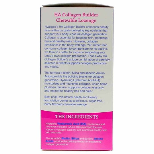 HA Collagen Builder Lozenge for Hair Skin & Nails, 30 C, HYG