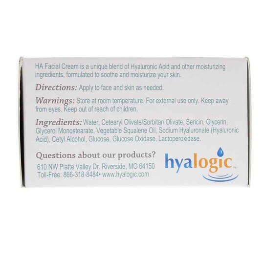 HA Facial Cream with Hyaluronic Acid, 2 Oz, HYG