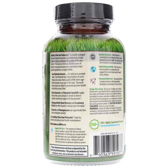 Healthy-Flow Saw Palmetto, 60 Liquid Softgels, IRN