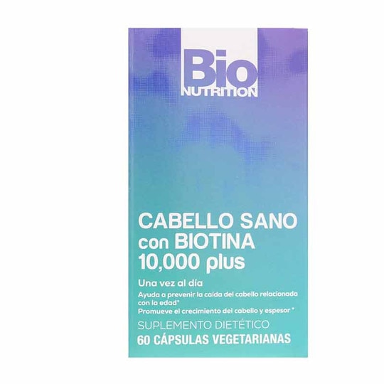 Healthy Hair With Biotin 10000 Plus, 60 Veg Capsules, BNU