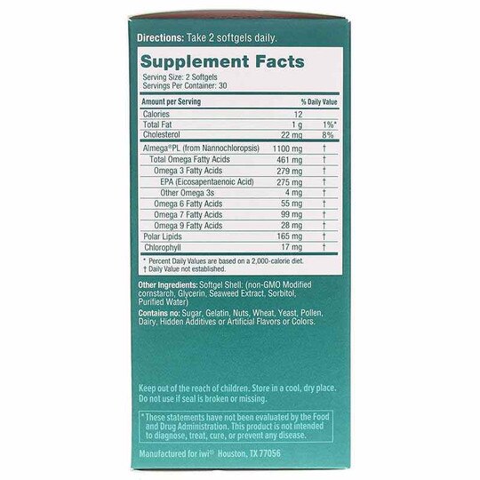 Heart Omega-3 (formerly named Cholesterol), 60 Softgels, IWI