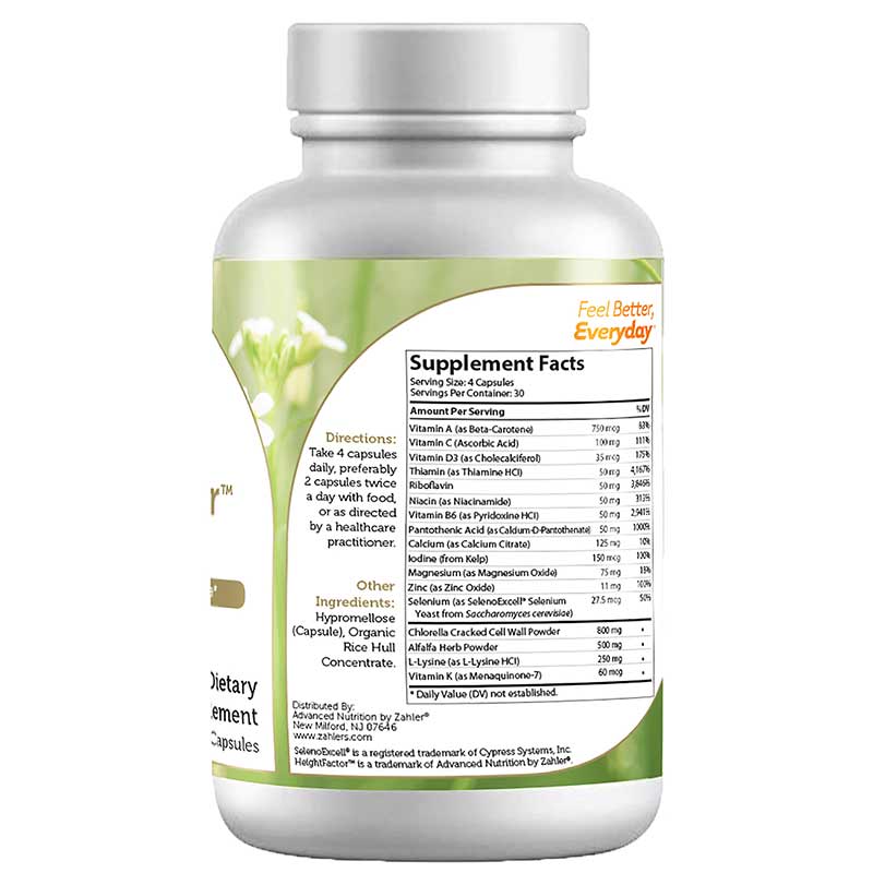 HeightFactor Growth Support, Zahler