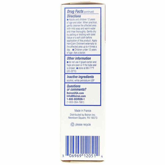 HemCalm Ointment, 1 Oz, BOR