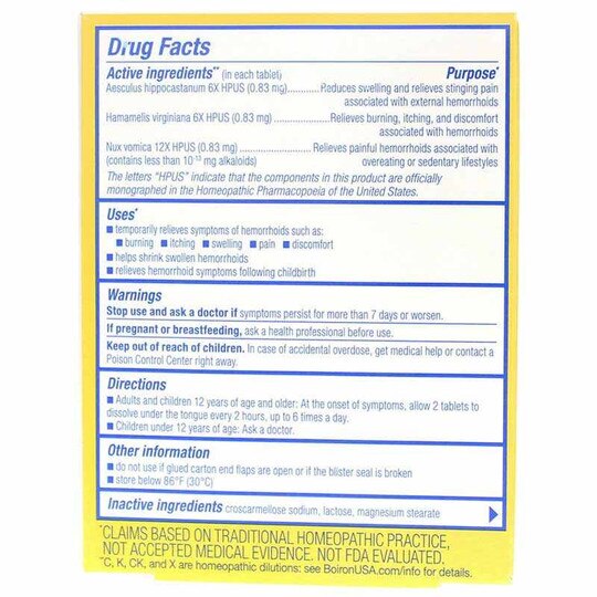 HemCalm Tablets, 60 Tablets, BOR