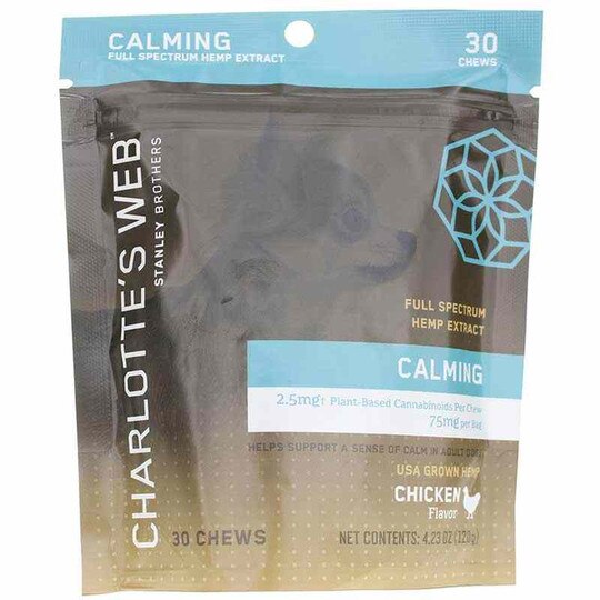 Hemp Extract Calming Chews for Adult Dogs, 30 Chews, CW