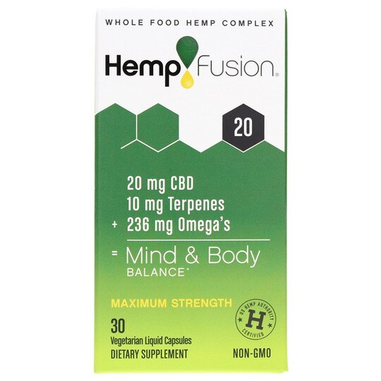 Hempfusion Mind & Body Balance 20 Mg, 30 Liquid Capsules, HempFusion
