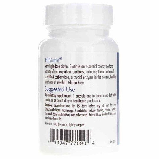 HiBiotin, 90 Veg Capsules, ARG