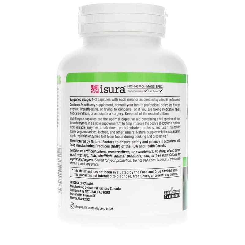 High Potency Multi Enzyme, Natural Factors