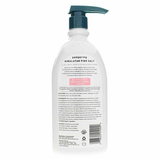 Himalayan Pink Salt 2 in 1 Bath Soak & Body Wash, 30 Oz, JS