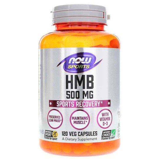 HMB 500 Mg Sports Recovery, 120 Veg Capsules, NOW