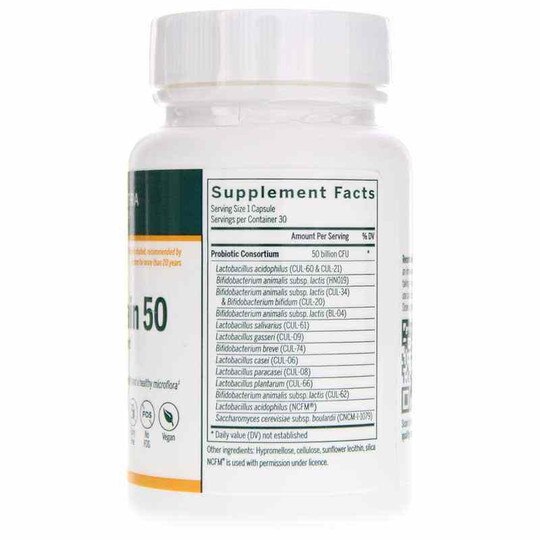HMF Multi Strain 50 Probiotic, 30 Veg Capsules, GEN