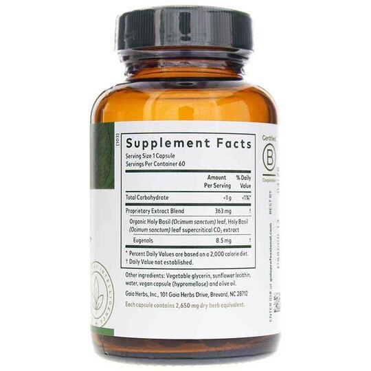Holy Basil, 60 Liquid Phyto Caps, GPS