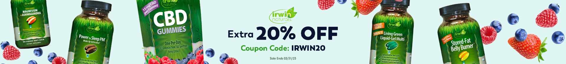 20% OFF Irwin Naturals