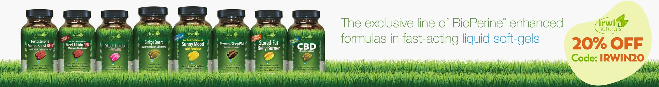 20% OFF Irwin Naturals