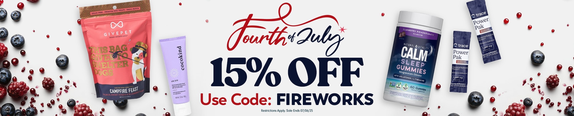 15% OFF 4th of July Sale