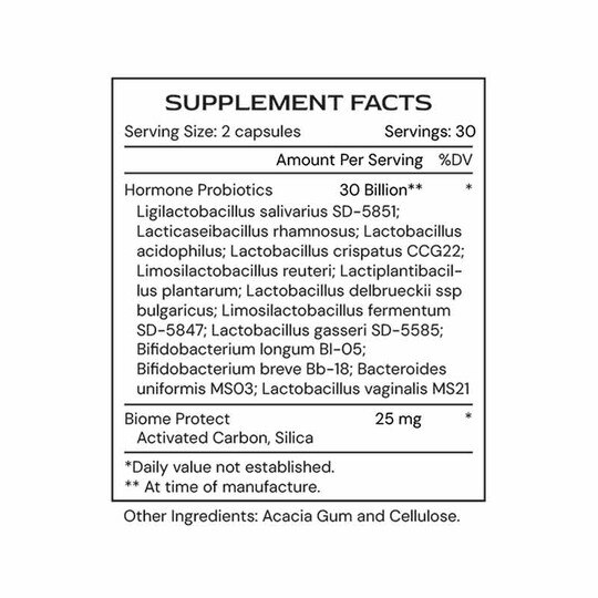 Hormone μBiomic, 60 Capsules, AML