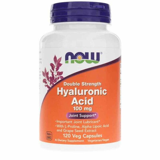 Hyaluronic Acid 100 Mg Double Strength, NOW Foods