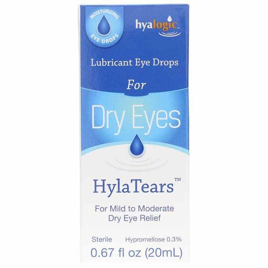 HylaTears Lubricant Eye Drops for Dry Eyes, .67 Oz, HYG