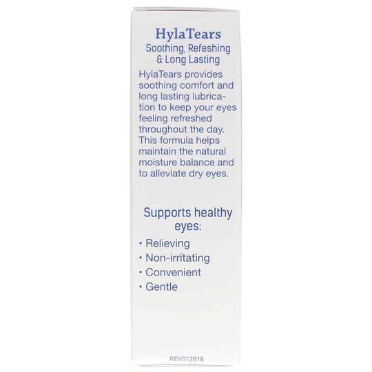 HylaTears Lubricant Eye Drops for Dry Eyes, .67 Oz, HYG