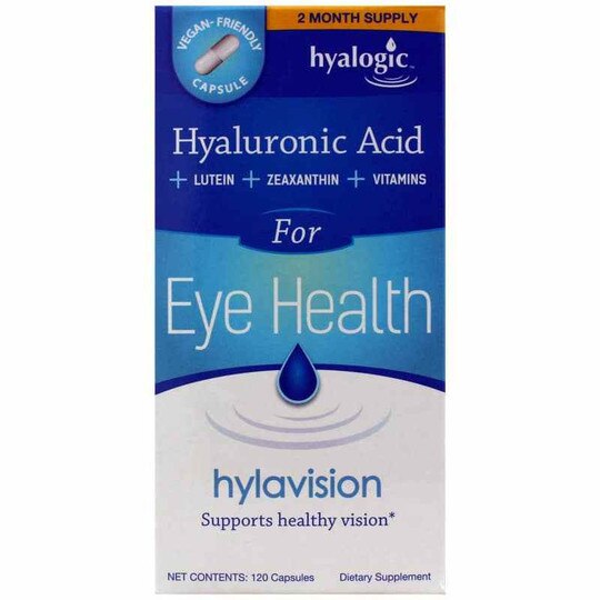 Hylavision Hyaluronic Acid for Eye Health, 120 Capsules, HYG