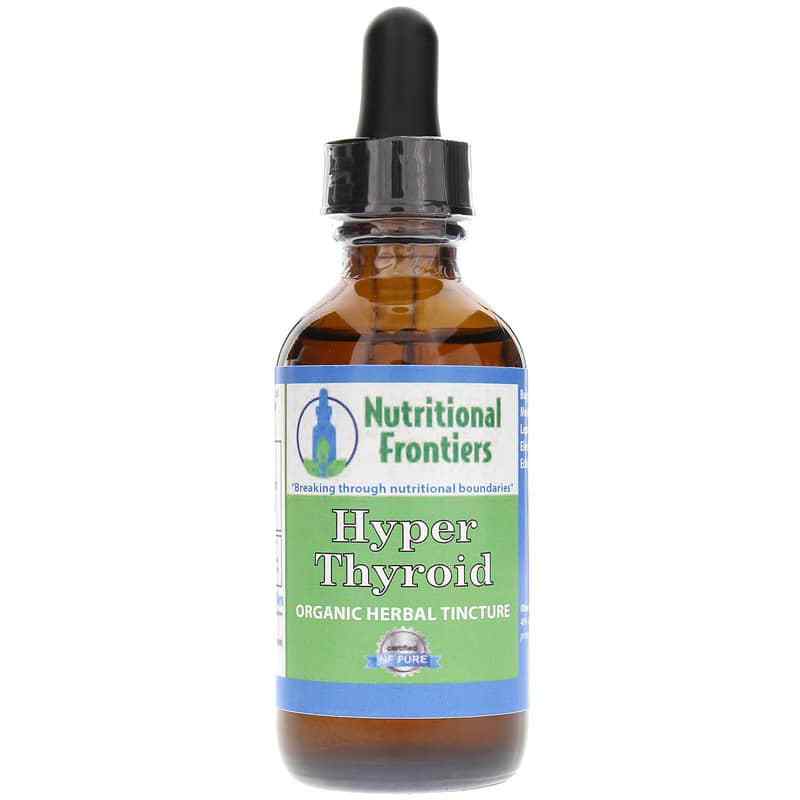 Hyper Thyroid Organic Herbal Tincture, Nutritional Frontiers