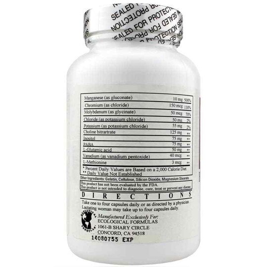 Hypomultiple Vitamin-Mineral Formula without Copper & I, ECF
