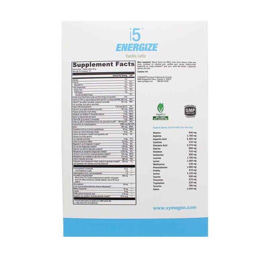i5 Energize Shake Vanilla Latte, 10 Packets, XYM
