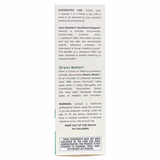 Ideal Bowel Support, 30 Veg Capsules, JRF