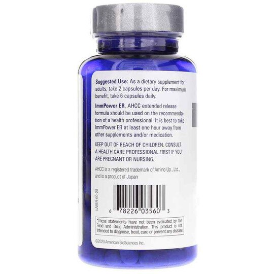 ImmPower ER AHCC, 60 Capsules, AMBS
