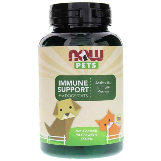 Immune Support for Dogs/Cats, 90 Chewable Tablets, NOW