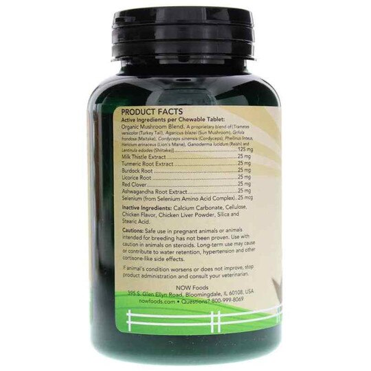 Immune Support for Dogs/Cats, 90 Chewable Tablets, NOW