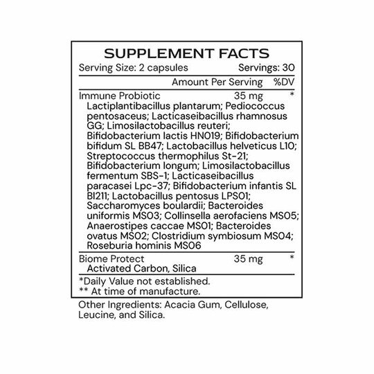 Immune μBiomic, 60 Capsules, AML