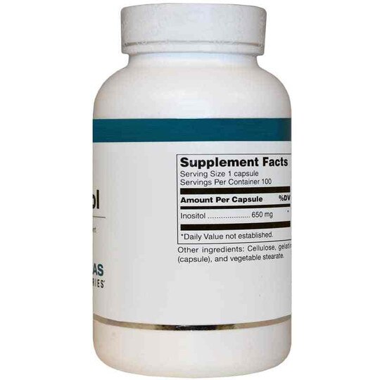 Inositol 650 Mg, 100 Capsules, DGL