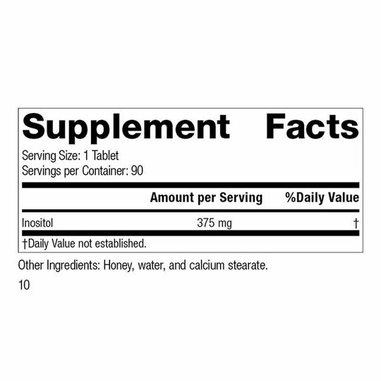 Inositol, 90 Tablets, SP