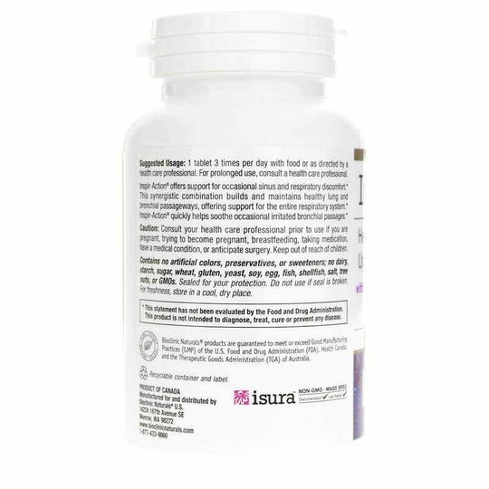 Inspir-Action Lung, Bronchial & Upper Respiratory Health, 60 Tablets, BCN