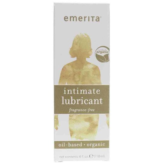 Intimate Lubricant Organic OilBased Fragrance Free, Emerita