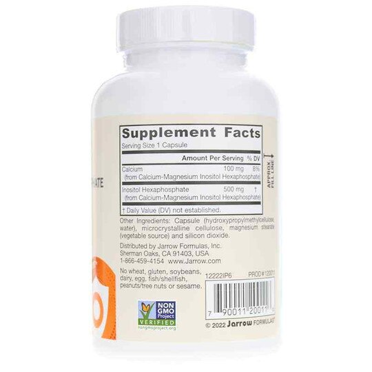 IP6 Inositol Hexaphosphate 500 Mg, 120 Veg Capsules, JRF