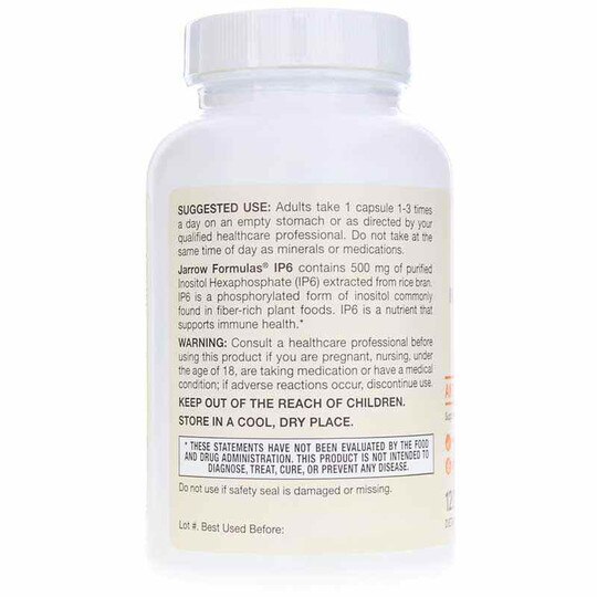 IP6 Inositol Hexaphosphate 500 Mg, 120 Veg Capsules, JRF