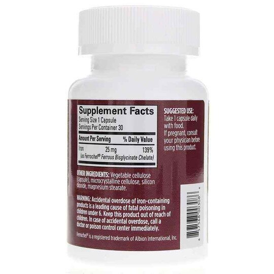Iron Advanced Ferrochel, 30 Vegan Capsules, BMD