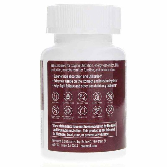 Iron Advanced Ferrochel, 30 Vegan Capsules, BMD
